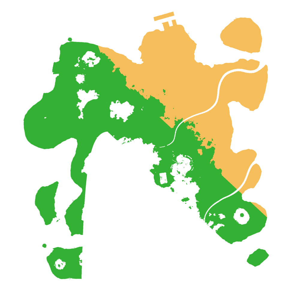Biome Rust Map: Procedural Map, Size: 3000, Seed: 2346240