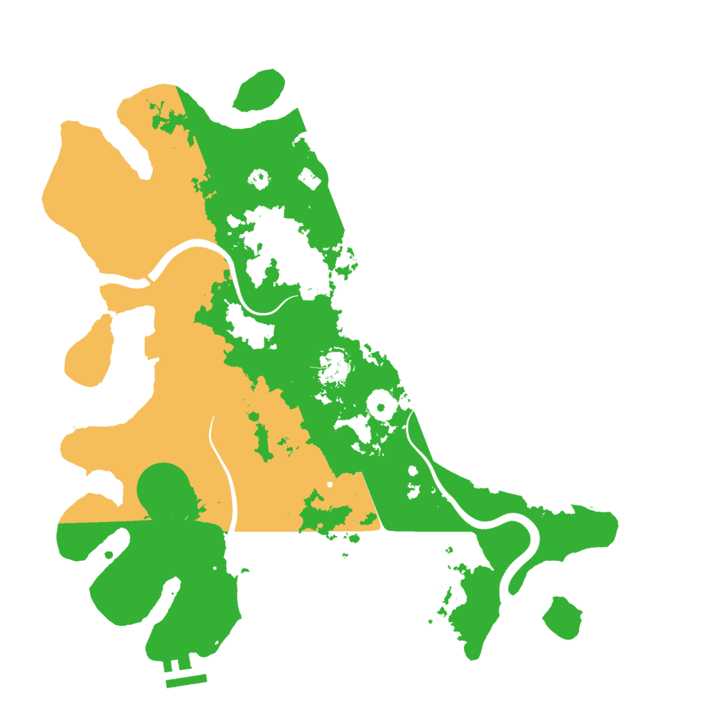 Biome Rust Map: Procedural Map, Size: 3500, Seed: 222123