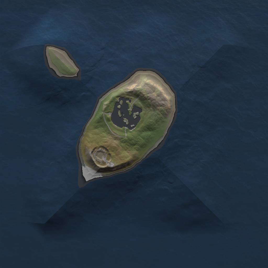 Rust Map: Barren, Size: 1300, Seed: 1129767560, 3 Monuments