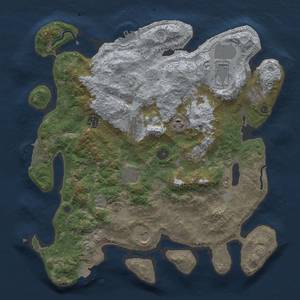 Thumbnail Rust Map: Procedural Map, Size: 3850, Seed: 1073971831, 17 Monuments