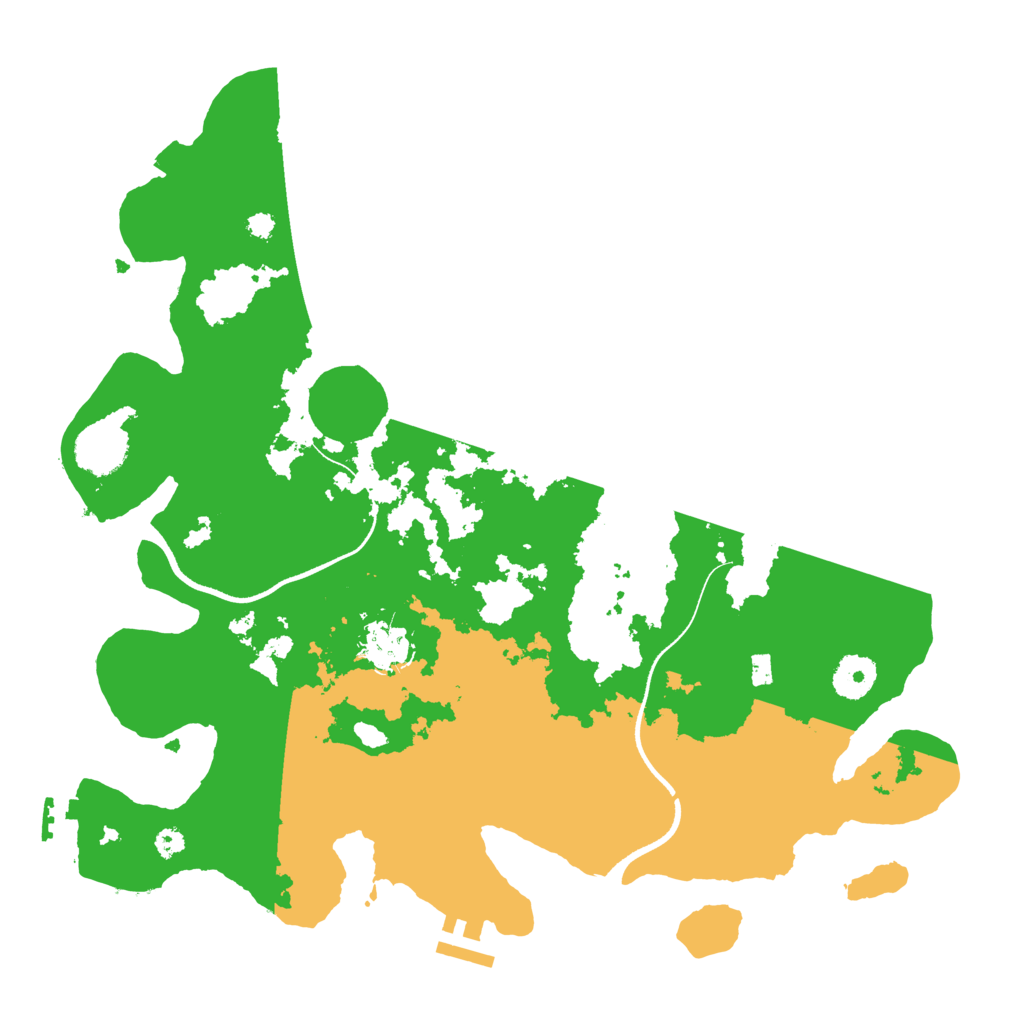 Biome Rust Map: Procedural Map, Size: 3550, Seed: 457465