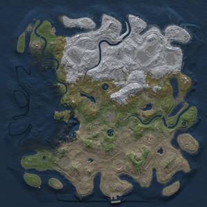 Thumbnail Rust Map: Procedural Map, Size: 4500, Seed: 220, 16 Monuments