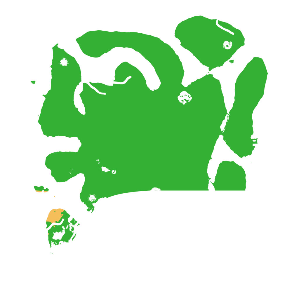 Biome Rust Map: Procedural Map, Size: 3500, Seed: 1145145