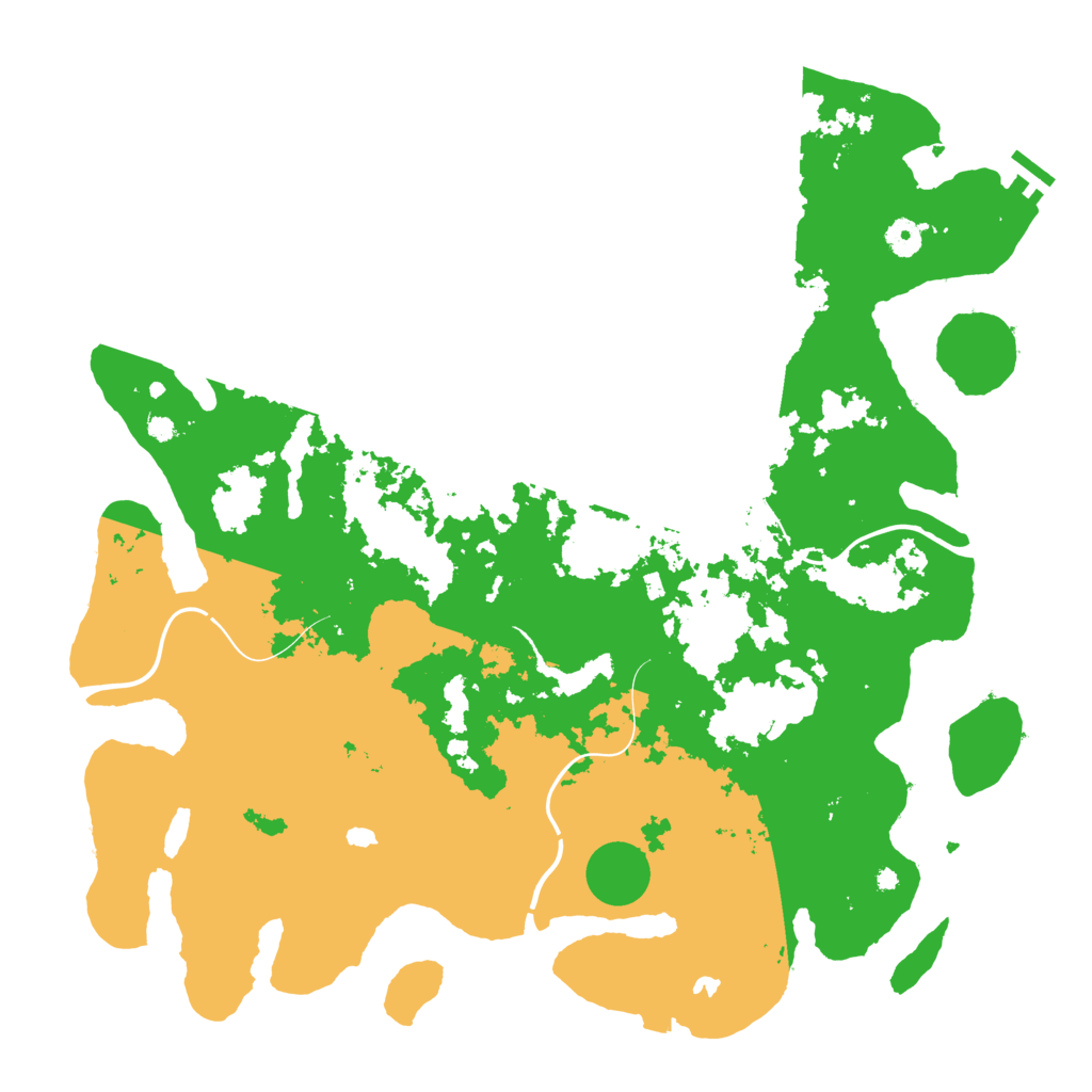 Biome Rust Map: Procedural Map, Size: 4500, Seed: 88664617