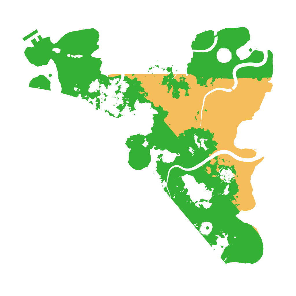 Biome Rust Map: Procedural Map, Size: 3550, Seed: 351005