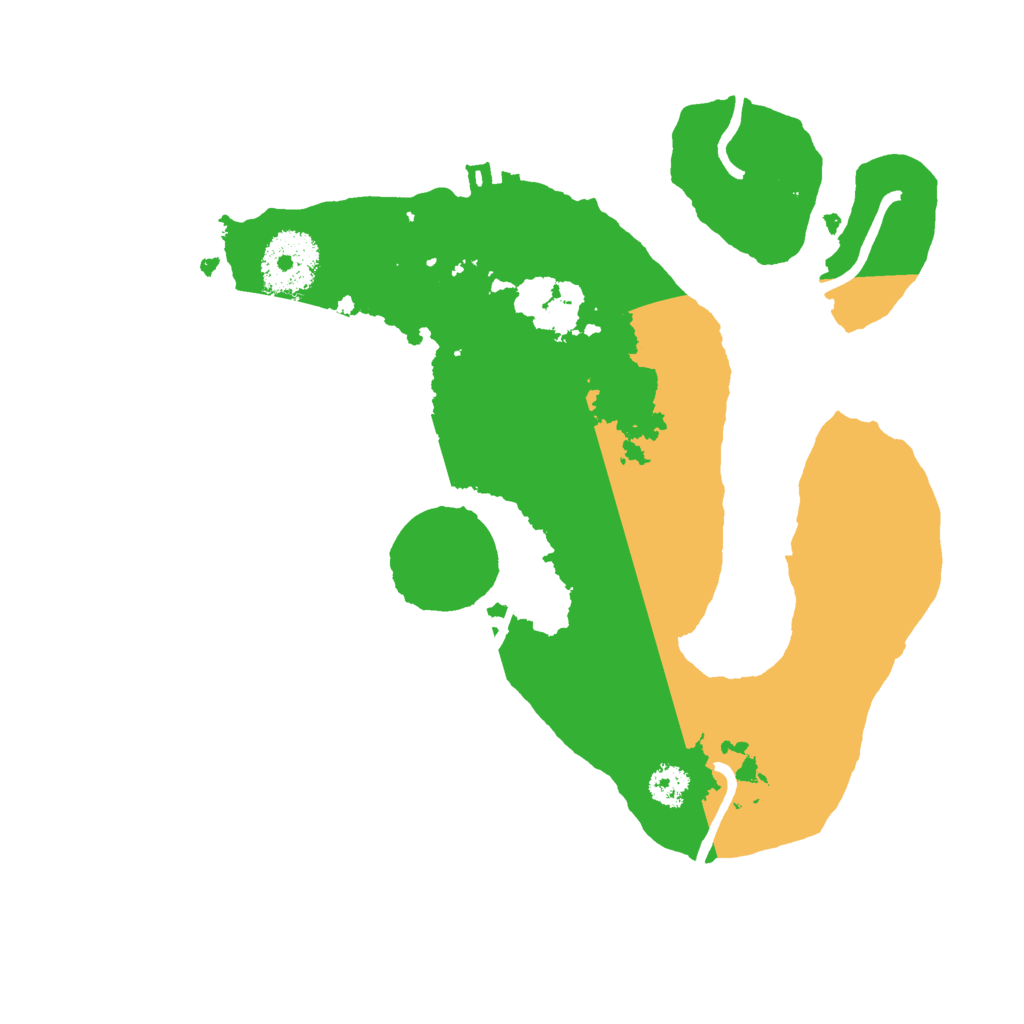 Biome Rust Map: Procedural Map, Size: 2600, Seed: 5544