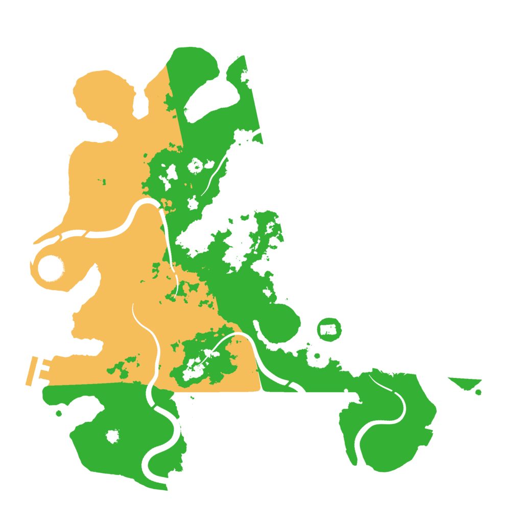 Biome Rust Map: Procedural Map, Size: 3550, Seed: 69290