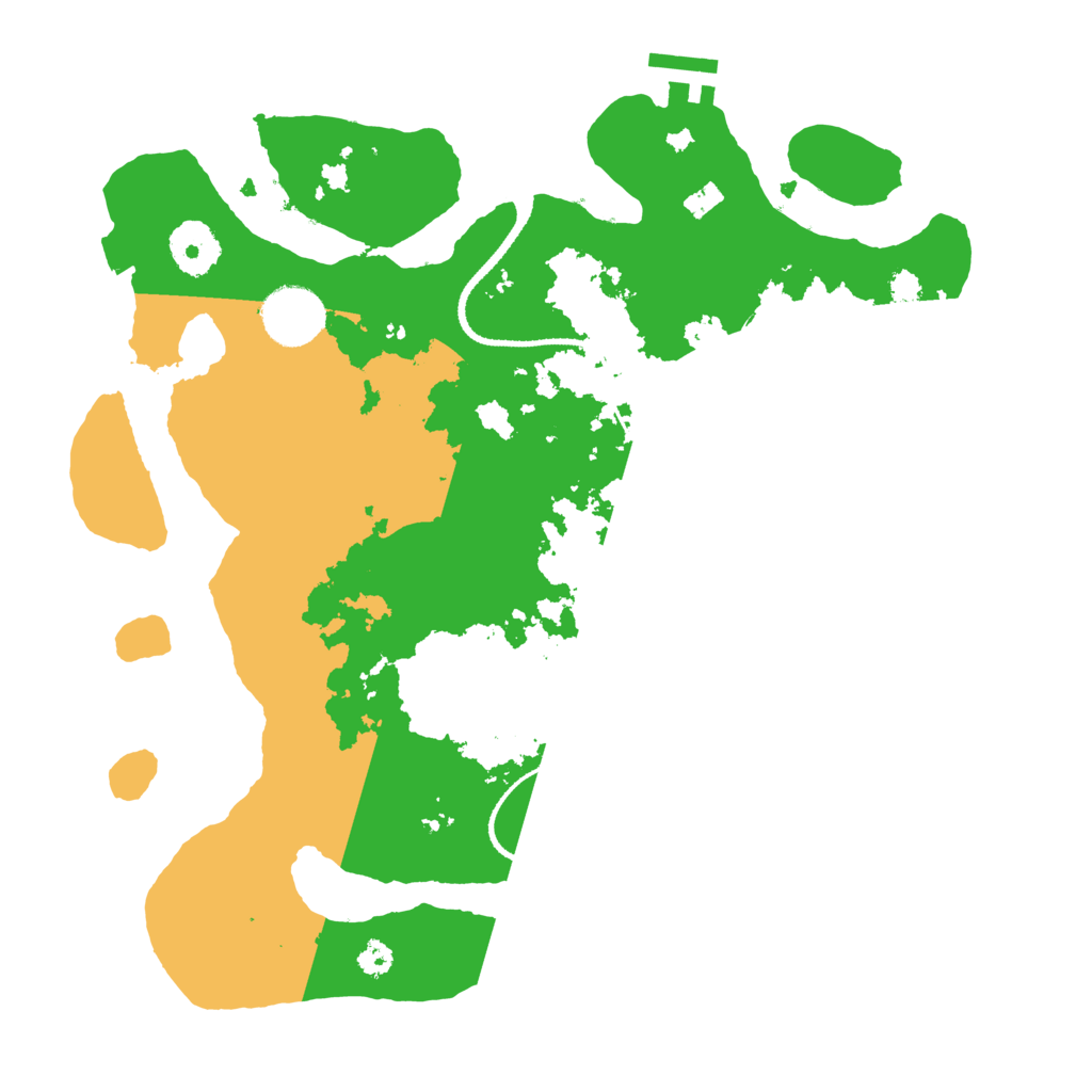 Biome Rust Map: Procedural Map, Size: 3200, Seed: 3500
