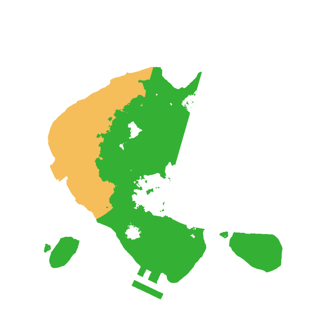 Biome Rust Map: Procedural Map, Size: 2000, Seed: 34207385