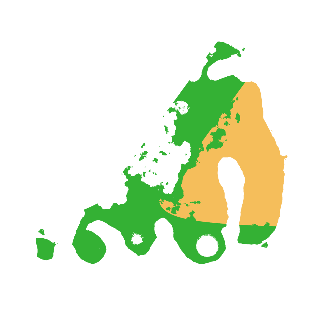 Biome Rust Map: Procedural Map, Size: 2500, Seed: 1391226463