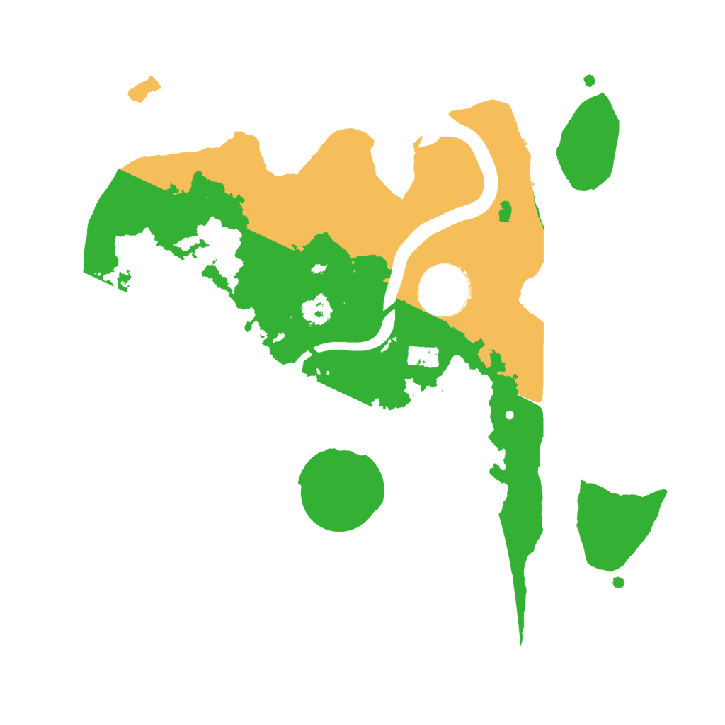 Biome Rust Map: Procedural Map, Size: 2500, Seed: 29551869