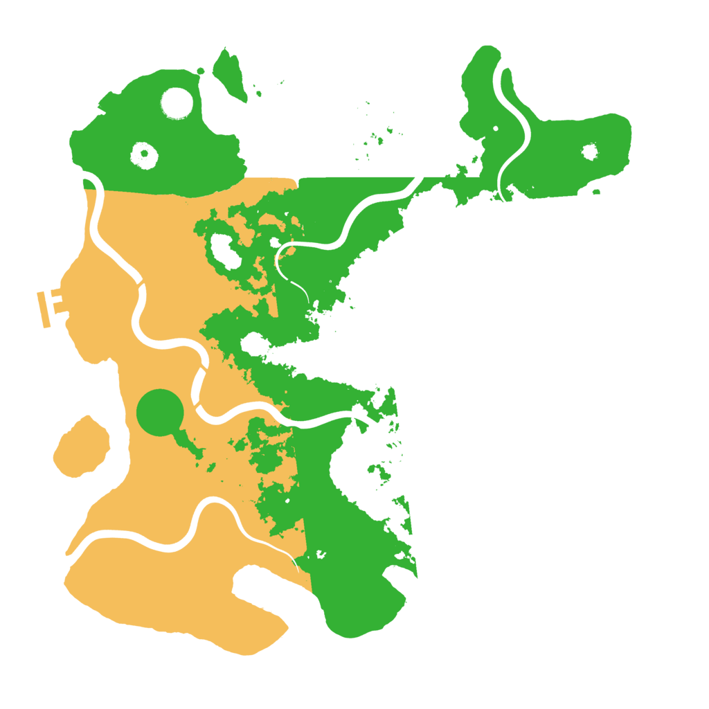 Biome Rust Map: Procedural Map, Size: 3950, Seed: 1592267287