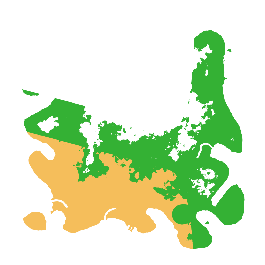 Biome Rust Map: Procedural Map, Size: 3500, Seed: 455423