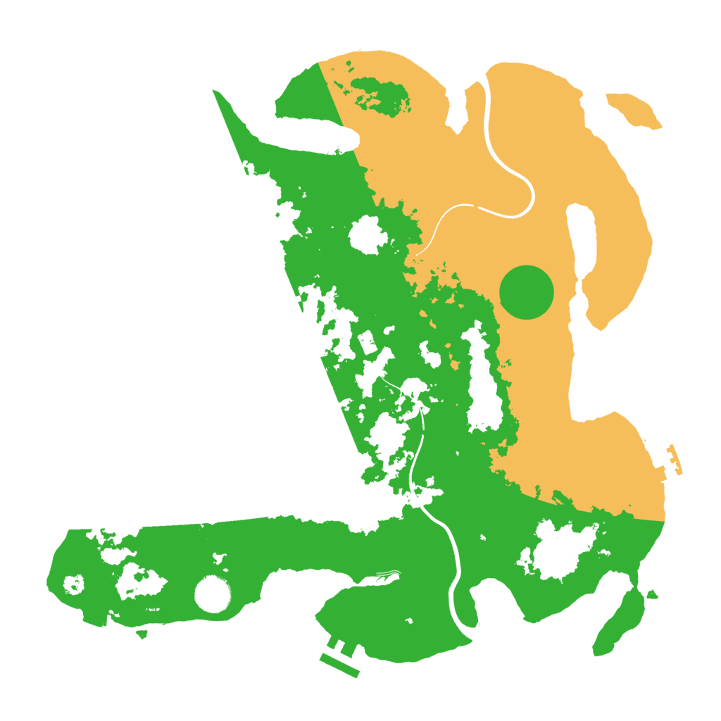 Biome Rust Map: Procedural Map, Size: 3500, Seed: 1234512