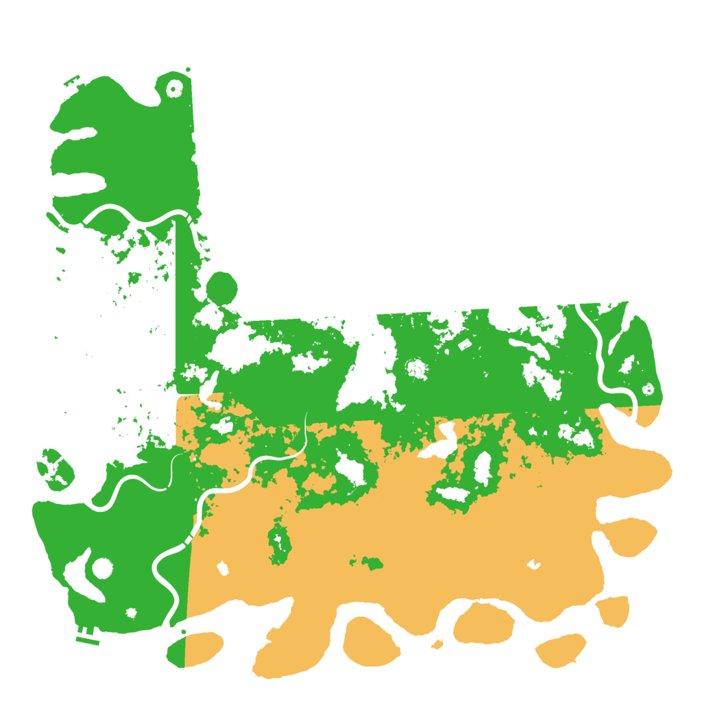 Biome Rust Map: Procedural Map, Size: 6000, Seed: 73401654