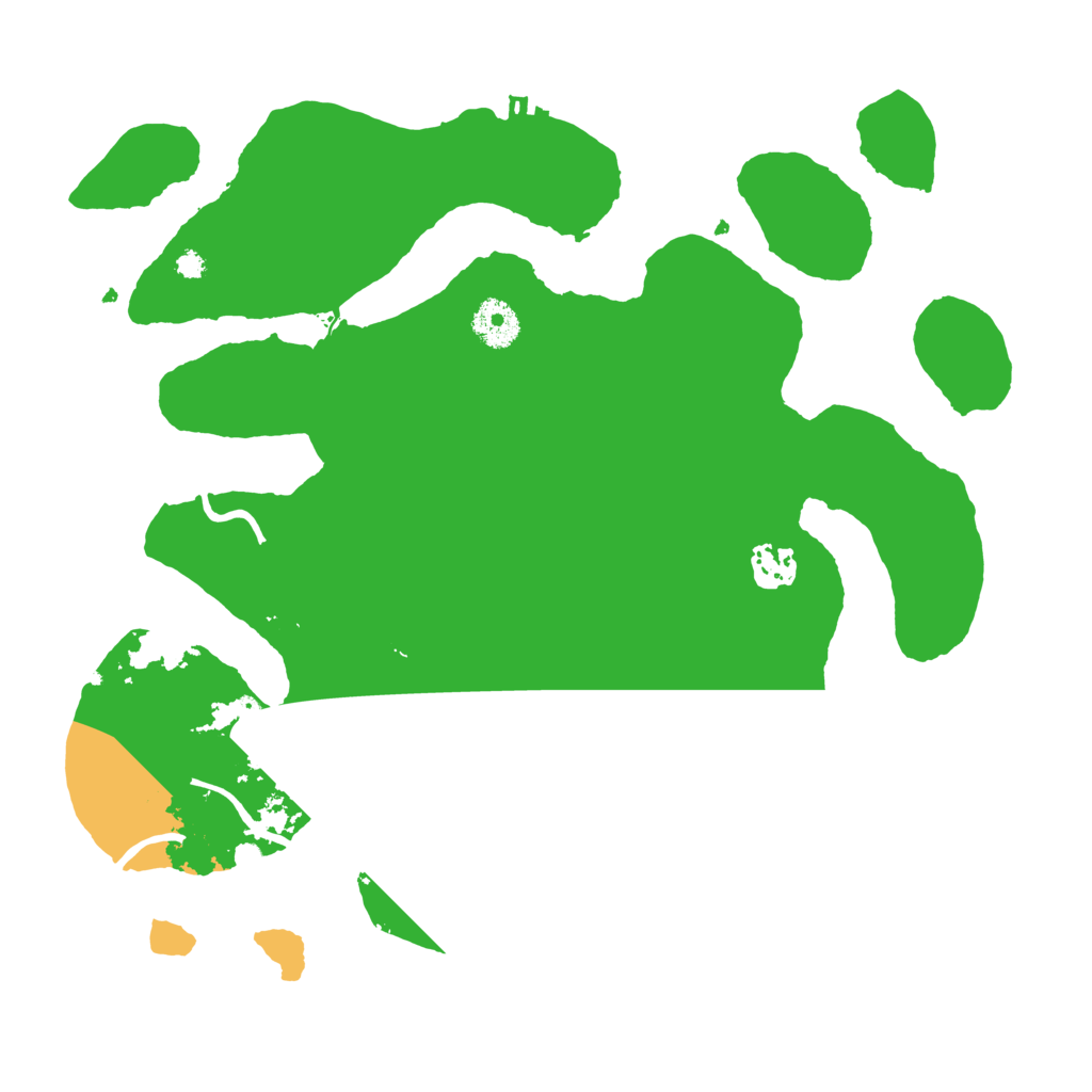 Biome Rust Map: Procedural Map, Size: 3500, Seed: 13484