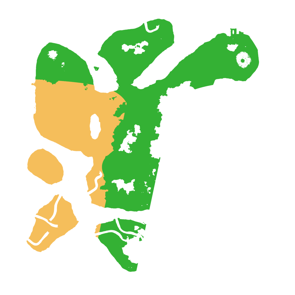 Biome Rust Map: Procedural Map, Size: 3000, Seed: 418616116