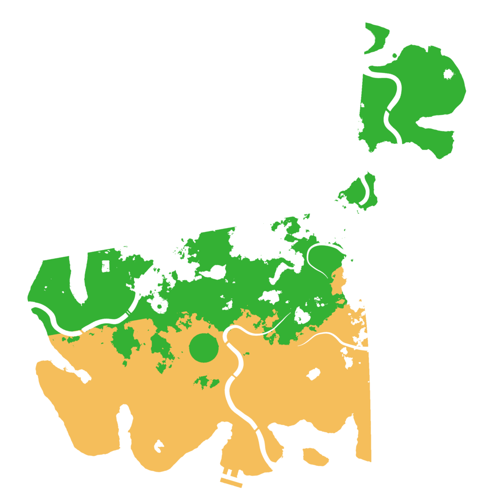 Biome Rust Map: Procedural Map, Size: 4500, Seed: 376402713