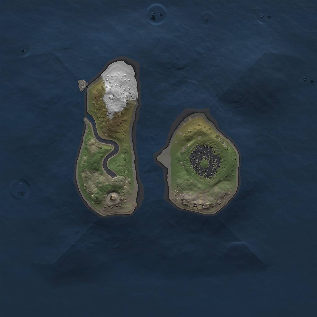 Rust Map: Procedural Map, Size: 1500, Seed: 56561631, 4 Monuments