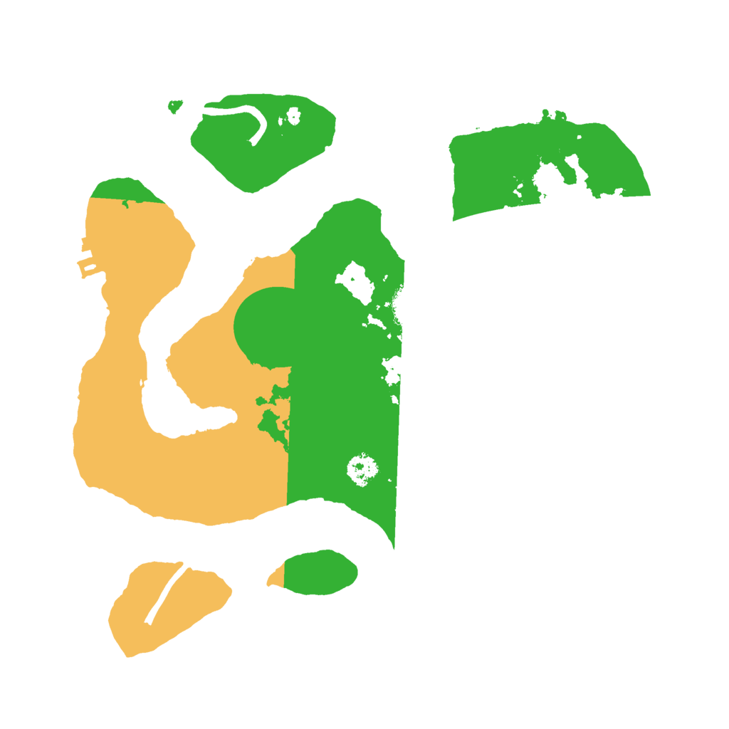 Biome Rust Map: Procedural Map, Size: 2500, Seed: 34673