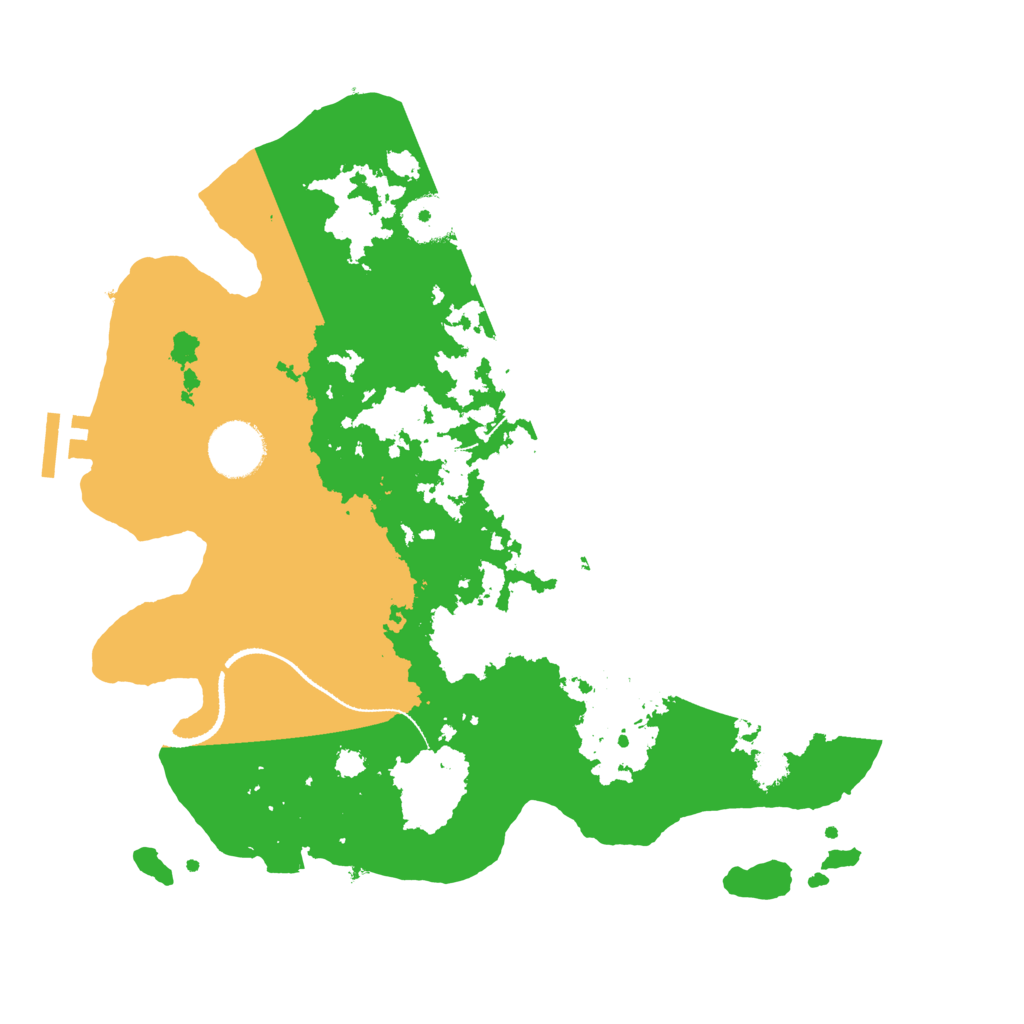Biome Rust Map: Procedural Map, Size: 3200, Seed: 594097395