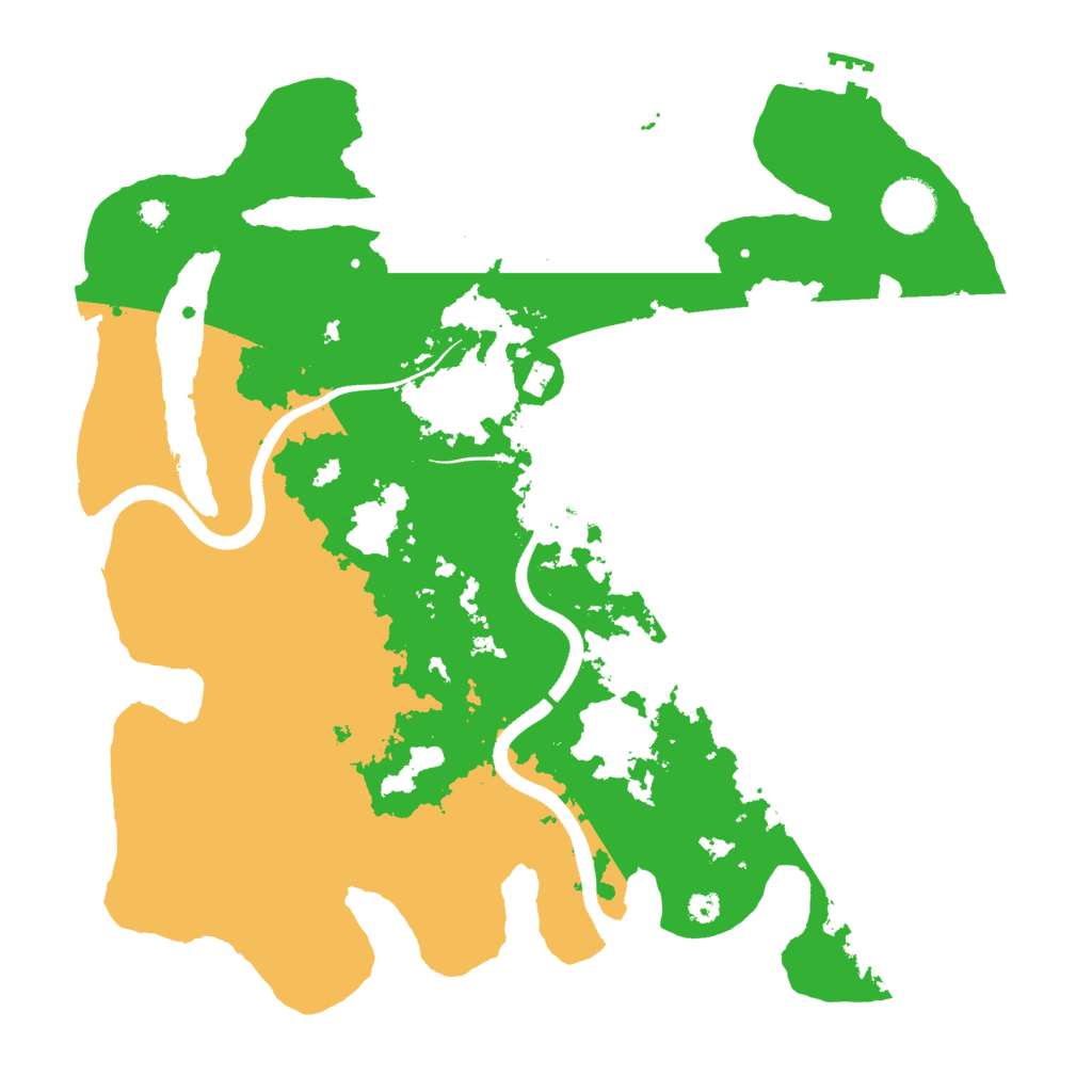 Biome Rust Map: Procedural Map, Size: 3500, Seed: 2346578