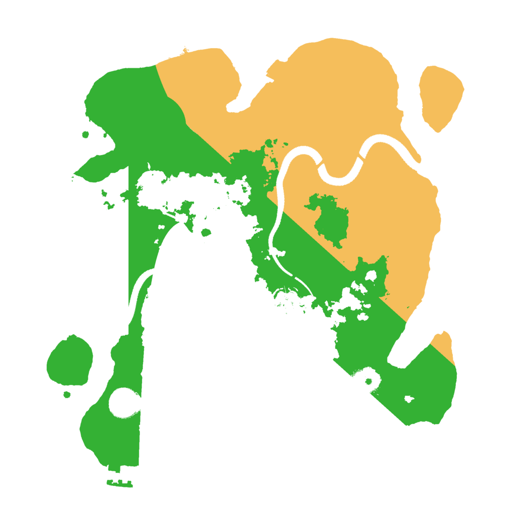 Biome Rust Map: Procedural Map, Size: 3000, Seed: 186053032
