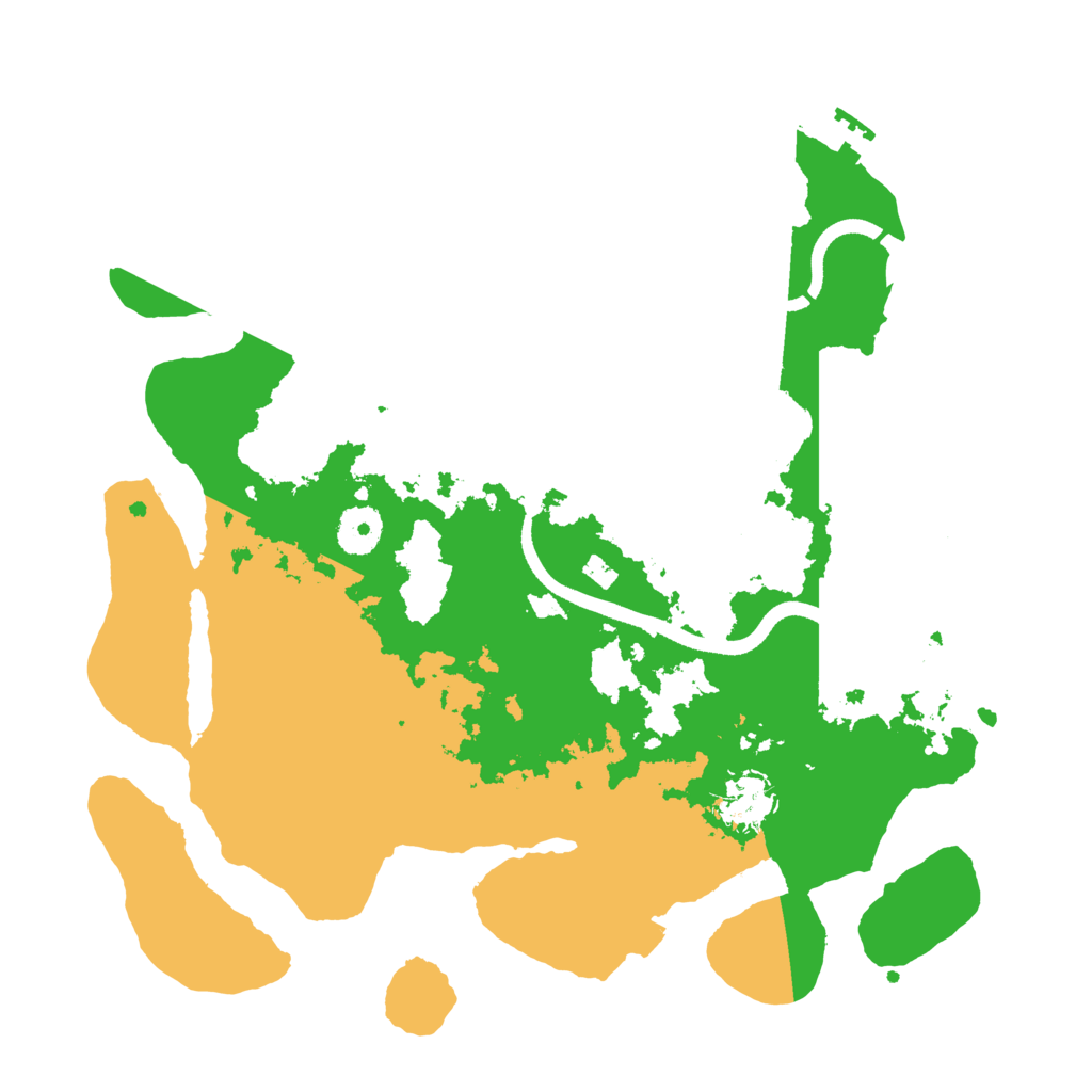 Biome Rust Map: Procedural Map, Size: 3500, Seed: 12276
