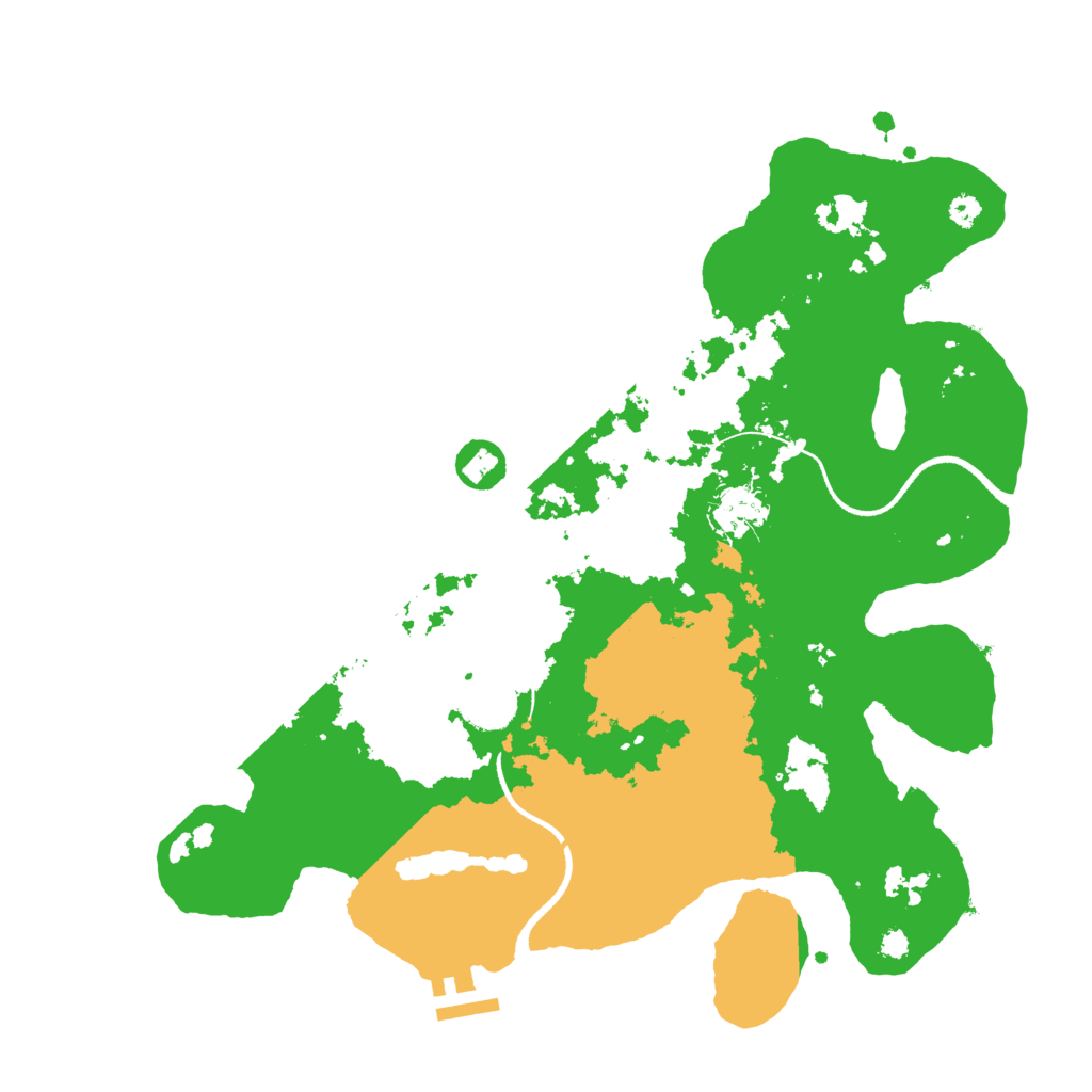 Biome Rust Map: Procedural Map, Size: 3500, Seed: 1227694951