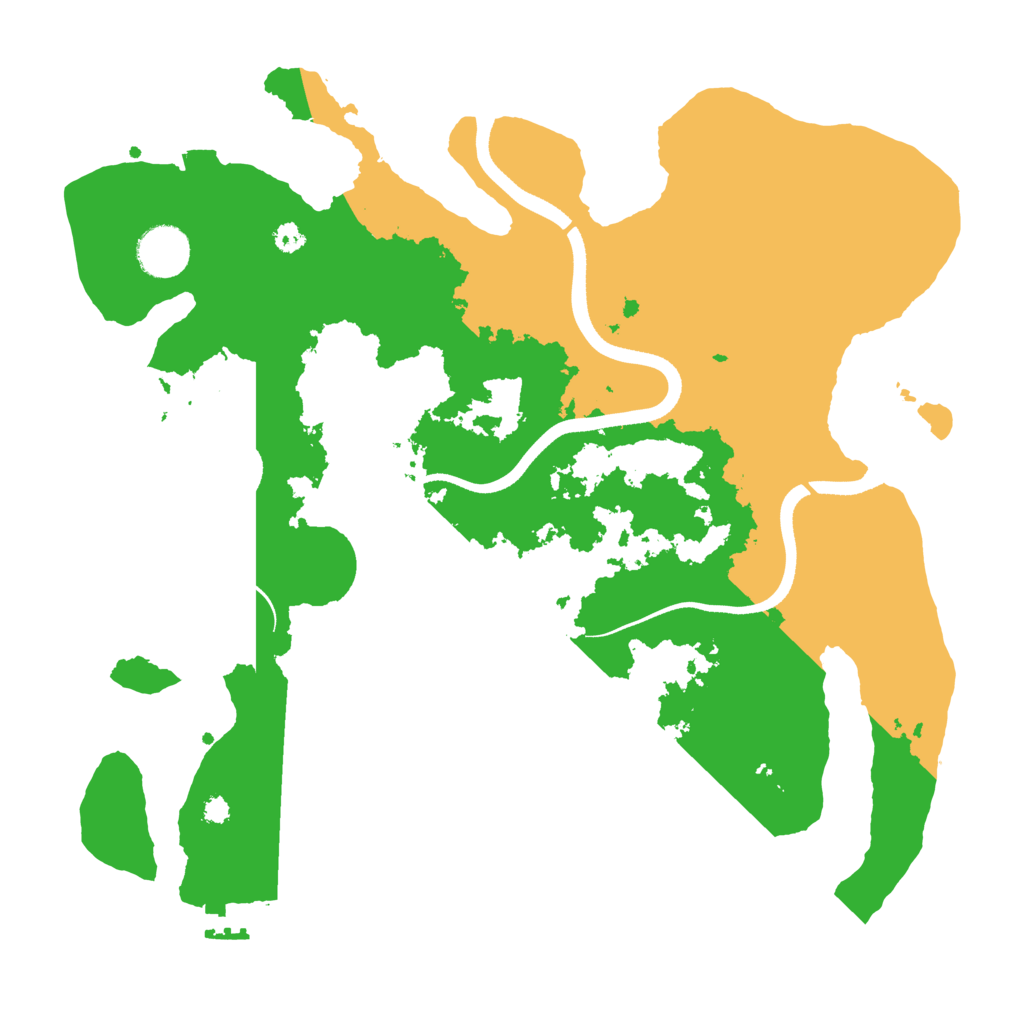 Biome Rust Map: Procedural Map, Size: 3500, Seed: 851121727