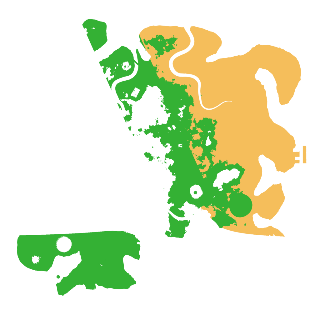 Biome Rust Map: Procedural Map, Size: 3700, Seed: 813732160