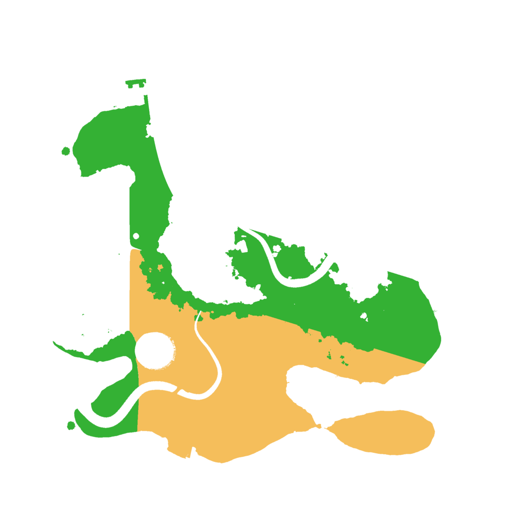 Biome Rust Map: Procedural Map, Size: 2500, Seed: 54322