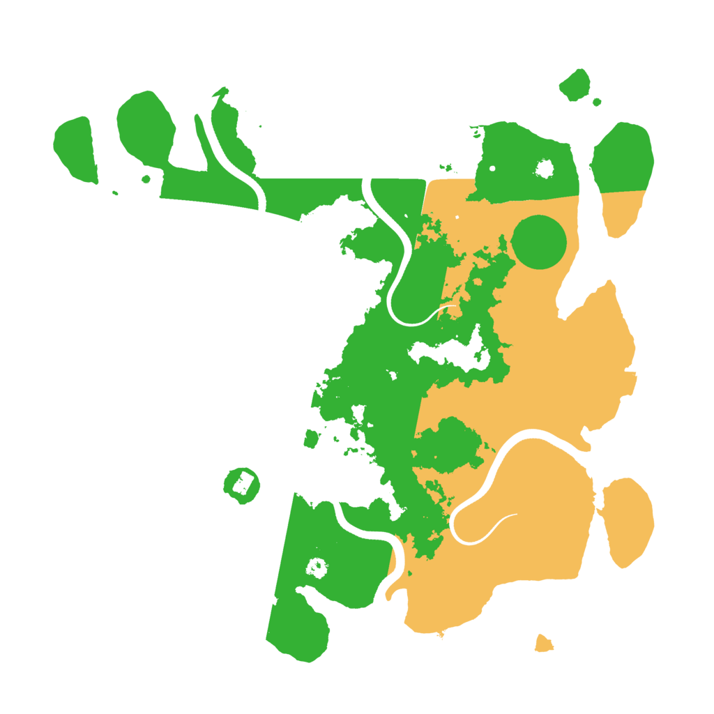 Biome Rust Map: Procedural Map, Size: 3500, Seed: 21216986