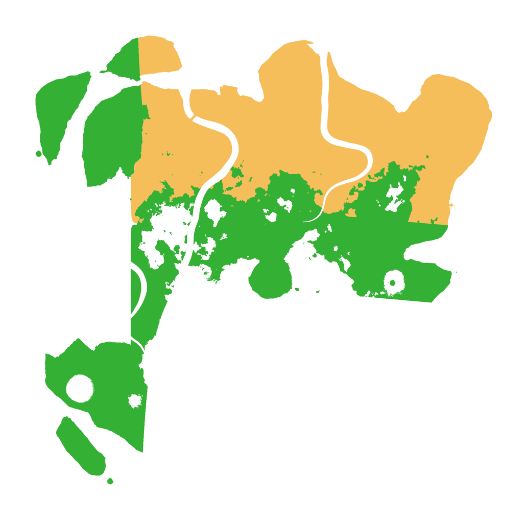 Biome Rust Map: Procedural Map, Size: 3500, Seed: 1111276585