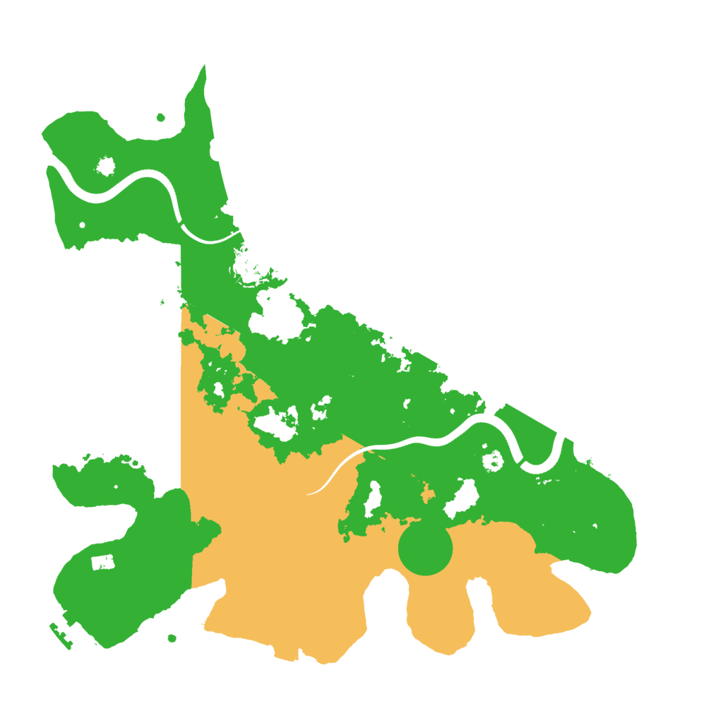 Biome Rust Map: Procedural Map, Size: 3500, Seed: 1983198520