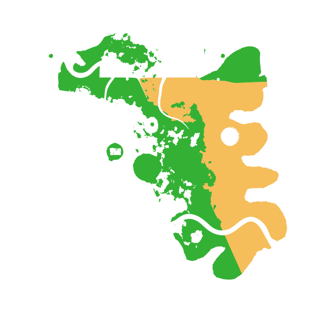 Biome Rust Map: Procedural Map, Size: 3000, Seed: 2132132