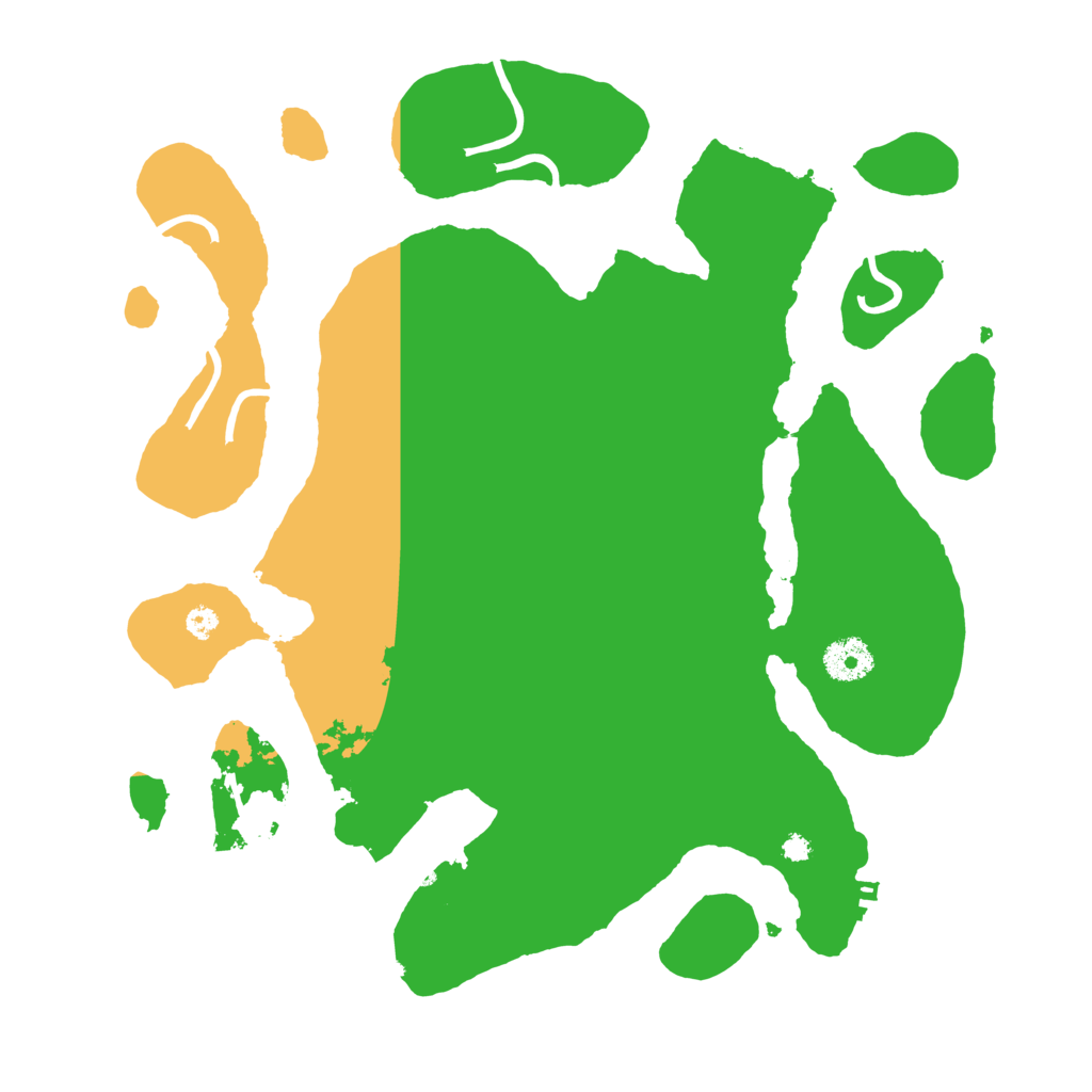 Biome Rust Map: Procedural Map, Size: 3550, Seed: 59523