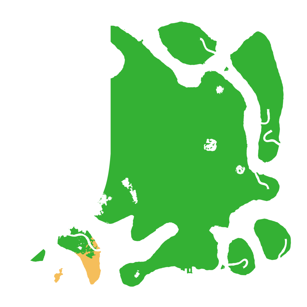 Biome Rust Map: Procedural Map, Size: 3550, Seed: 729469