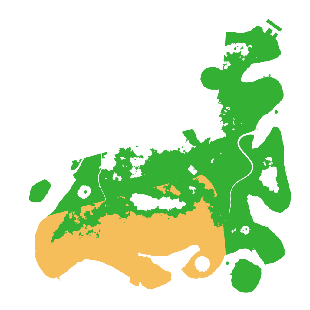 Biome Rust Map: Procedural Map, Size: 3600, Seed: 1455173257