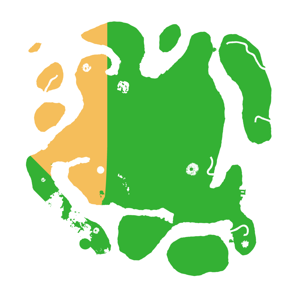 Biome Rust Map: Procedural Map, Size: 3550, Seed: 13534