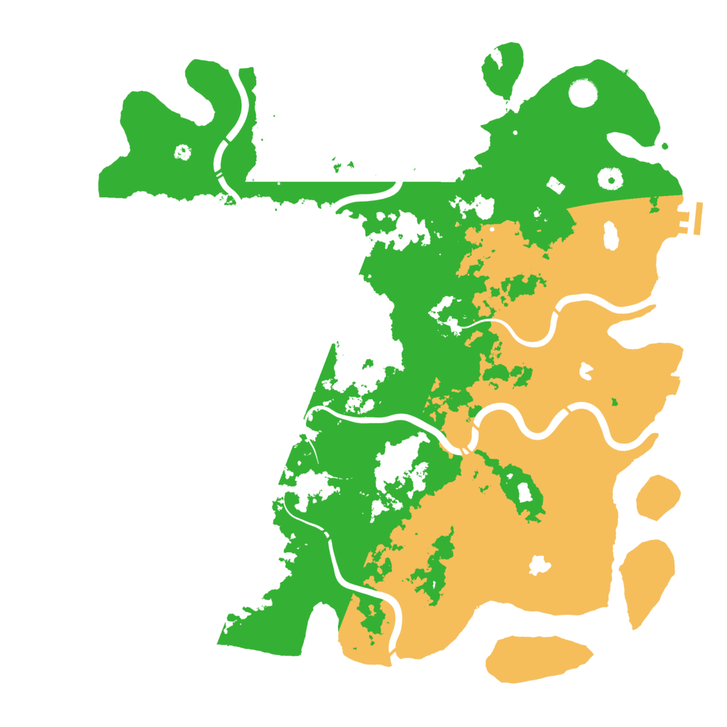 Biome Rust Map: Procedural Map, Size: 4500, Seed: 2063989166