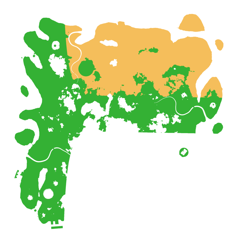 Biome Rust Map: Procedural Map, Size: 4200, Seed: 1886129084