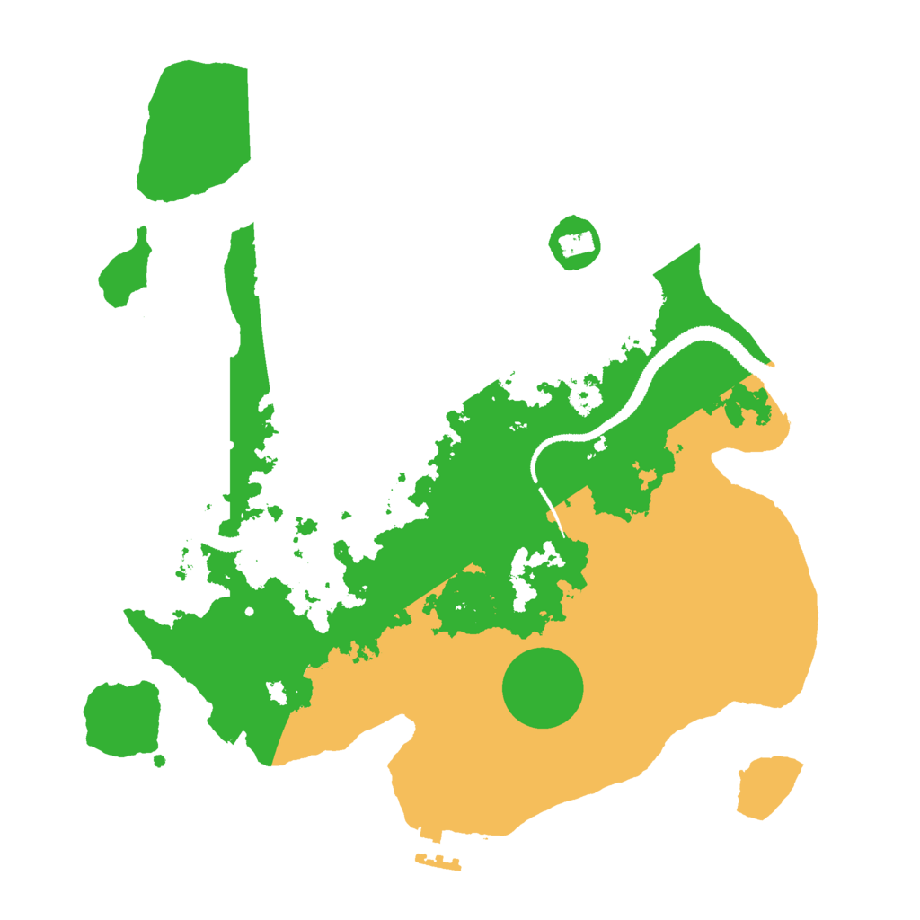 Biome Rust Map: Procedural Map, Size: 3000, Seed: 55242850