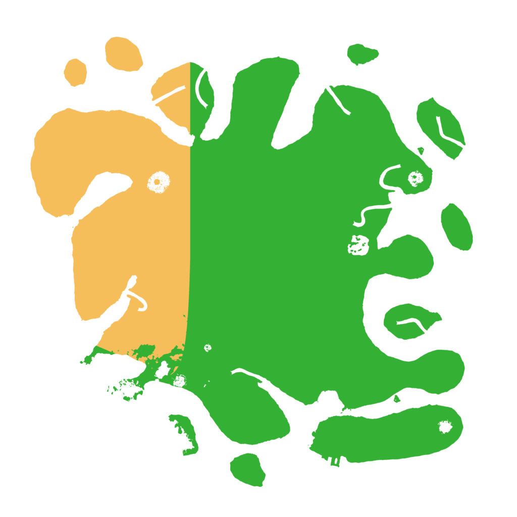 Biome Rust Map: Procedural Map, Size: 3600, Seed: 88888