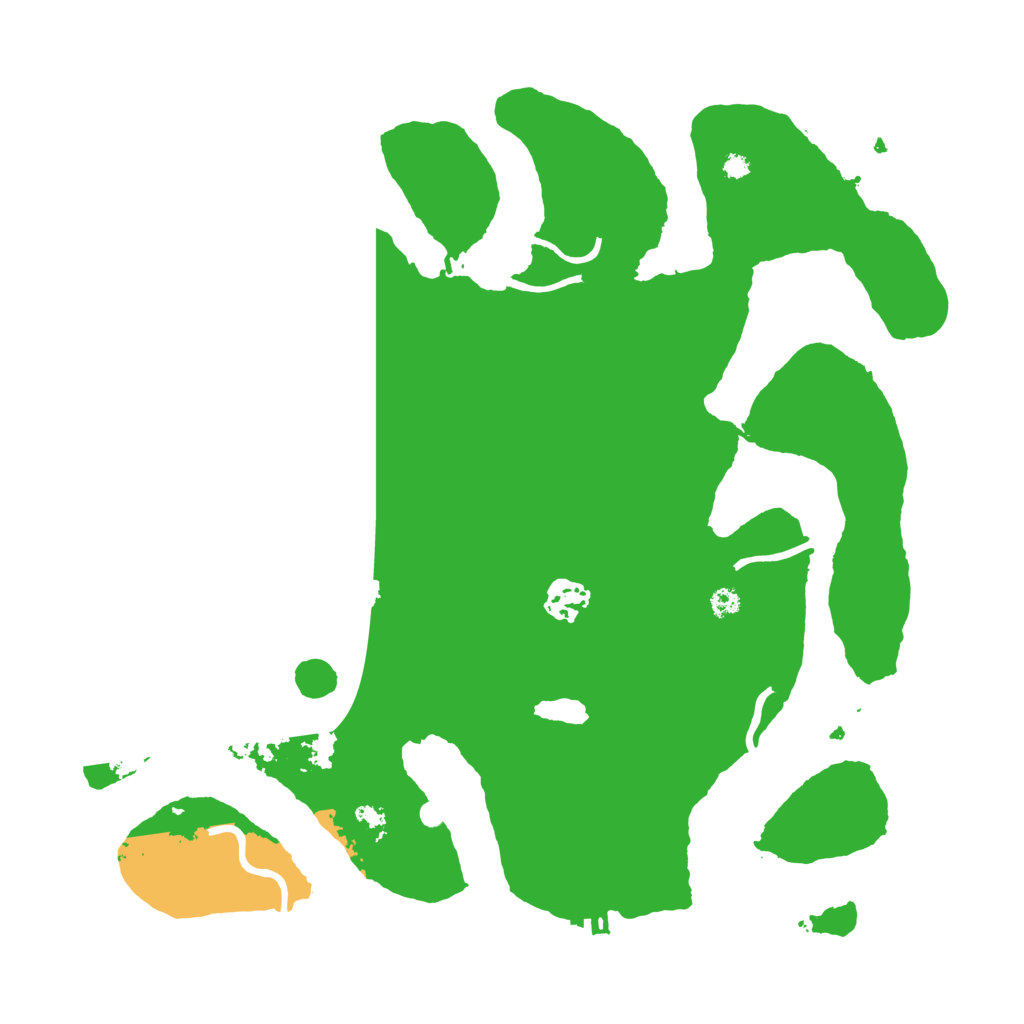 Biome Rust Map: Procedural Map, Size: 3500, Seed: 732358