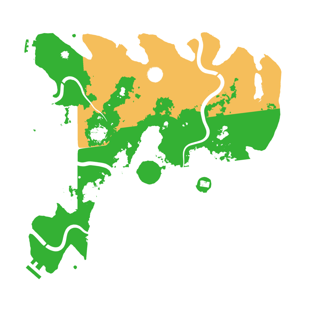 Biome Rust Map: Procedural Map, Size: 3550, Seed: 259229