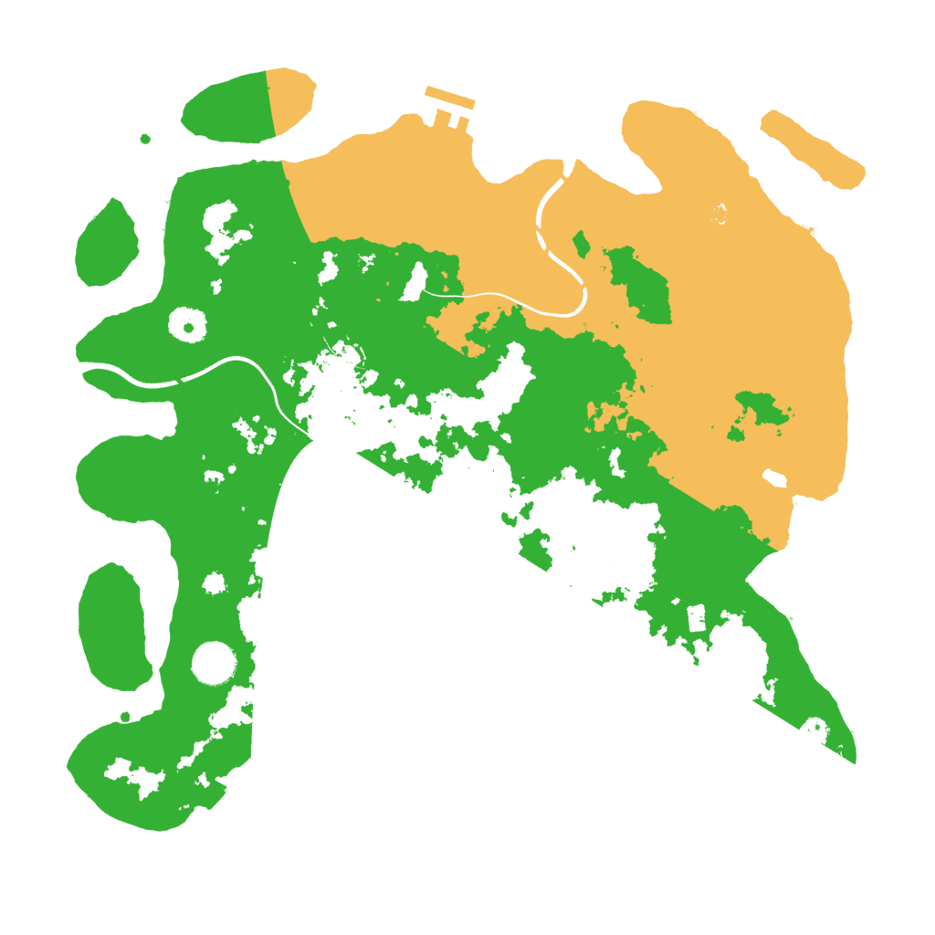 Biome Rust Map: Procedural Map, Size: 3750, Seed: 401725468