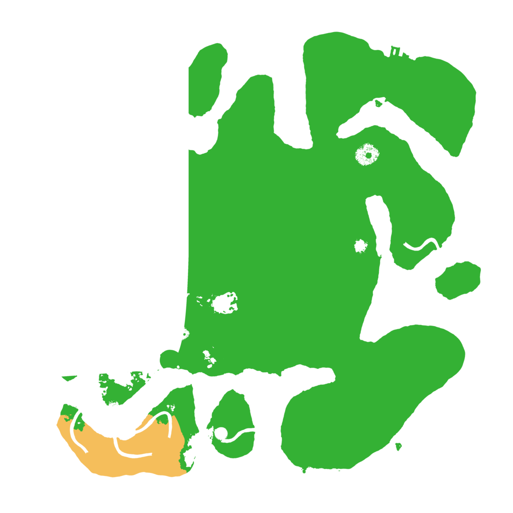 Biome Rust Map: Procedural Map, Size: 3500, Seed: 44513664