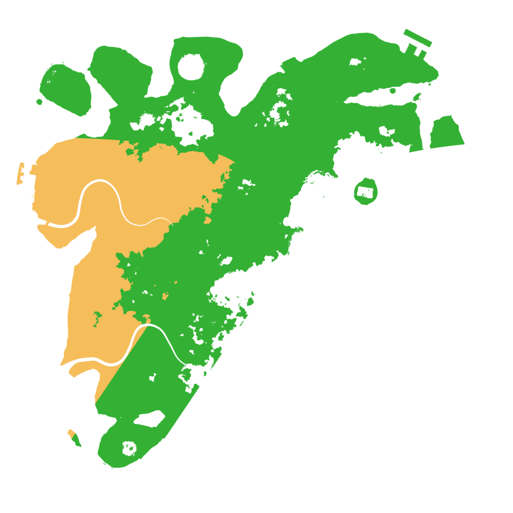 Biome Rust Map: Procedural Map, Size: 3500, Seed: 20712