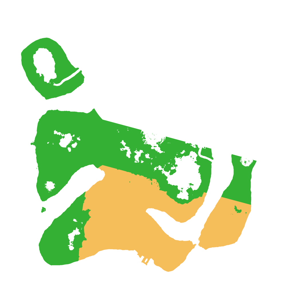 Biome Rust Map: Procedural Map, Size: 2800, Seed: 34595